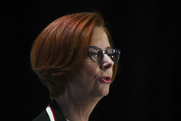 Julia Gillard is pleased to see young people being politically active.