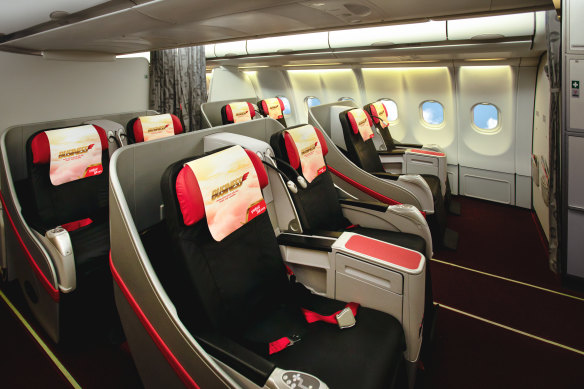 VIetjet’s business seats, minus screens.