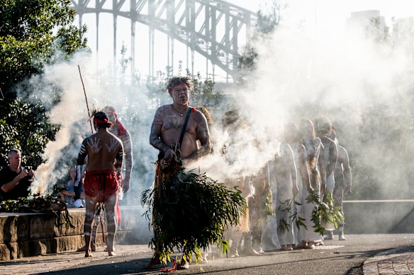 An Indigenous smoking ceremony.