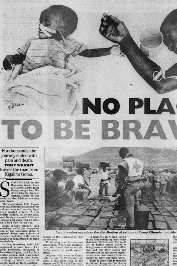 Tony Wright’s 1994 coverage of the genocide in Rwanda.