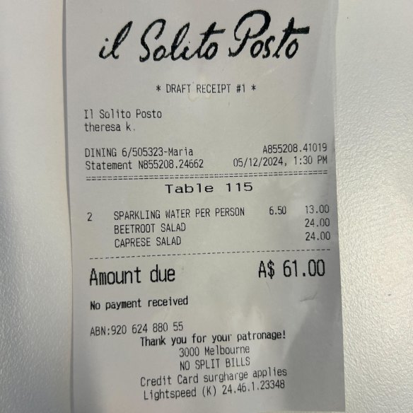 We have split the bill after being unable to work out whether the lunch interview is considered a gift or not.