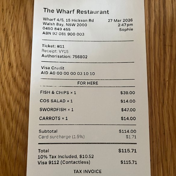 The bill.