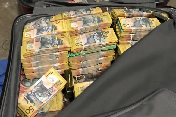 Police seized $2.75 million in cash at a Waterloo property. 