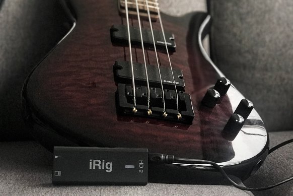 An iRig HD 2 attached to your guitar or bass is a great way to practice, listen and record quietly.