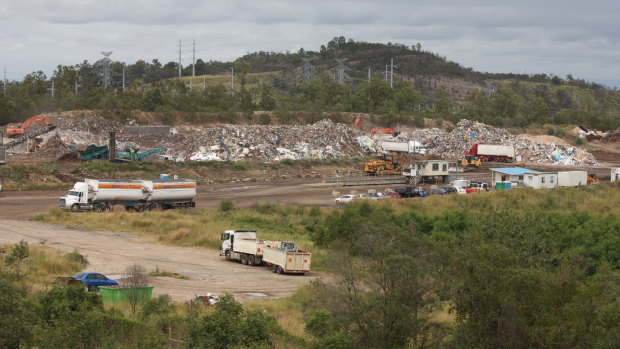 BMI owns waste facilities in Brisbane, the Gold Coast and this recycling plant on the site of a former coal mine at Swanbank in Redbank Plains, Ipswich, near the proposed new dump.