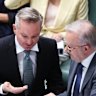 Energy Minister Chris Bowen and Prime Minister Anthony Albanese.