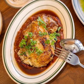 Wednesday nights are all about roast chicken at Northcote’s Ophelia.