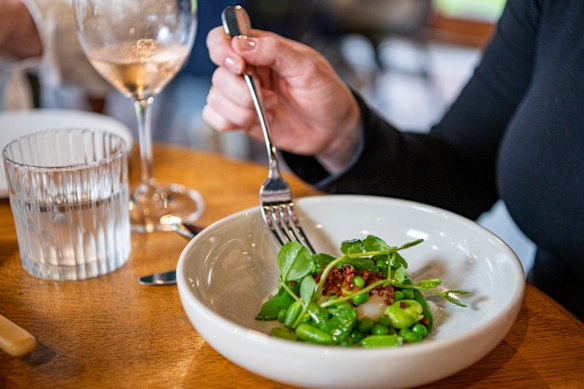 Spring vegetable salad. 