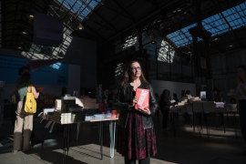 Author Kate Manne at the Sydney Writers’ Festival at Carriageworks.