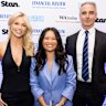 Today show reporter Lara Vella, 9News Perth presenter Tracy Vo and 9News Perth news director Michael Genovese.