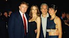 Donald and Melania Trump with Jeffrey Epstein and Ghislaine Maxwell in 2002.