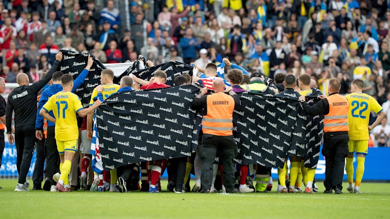 Denmark’s Christian Eriksen ‘conscious’ after collapsing on 