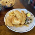 Clancy’s Fish Pub City Beach Rob Broadfield review. Fish and chips. Picture: Rob Broadfield