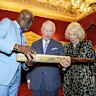 King Charles and Queen Camilla have been invited to Australia for the match to celebrate the 150th anniversary of Test cricket. West Indian cricket great Viv Richards (pictured with them this week) is also on the guest list.
