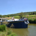 The height of slow travel ... luxury canal barge the Finesse.