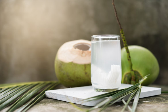 Coconut water is sourced from young, green coconuts.