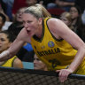 Impact: Lauren Jackson was used off the bench in the Opals’ win on Friday.