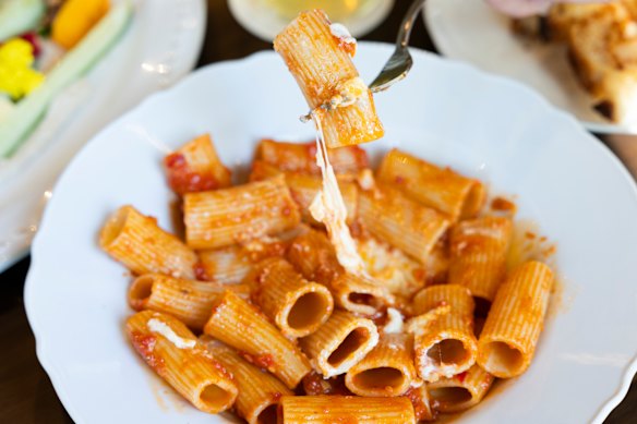 Tomato pasta at Jinius.