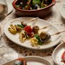 The menu is made up of small share plates.
