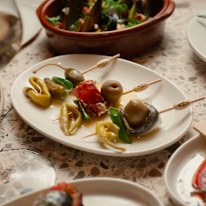 The menu is made up of small share plates.