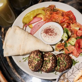 Falafel plate.