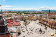Aerial view on the central square and Sukiennice in Krakow. Market Square from the tower of the church of St. Mary. Poland. Cloth Hall. satjun25cover European Cities cover story ; text by Ben Groundwater
cr: iStock (reuse permitted, no syndication) 