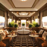 The bar within the Observation Car – the train’s social hub.