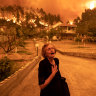 ‘Like a horror movie’: rage at Athens as ‘unprecedented’ fire sweeps island