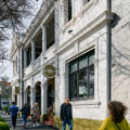 The pub was built in 1912 and features pressed tin ceilings and fireplaces.