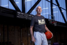 Australian Olympic basketball team coach Brian Goorjian.