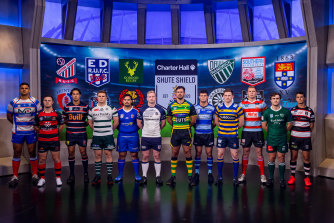 The captains of Shute Shield teams for 2022.