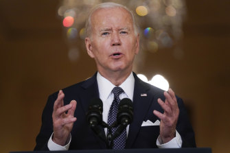 US President Joe Biden speaks about mass shootings in America as he urged Congress to act last month
