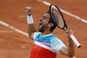 Former US Open champion Marin Cilic continued his renaissance by securing a maiden semi-final berth at Roland Garros.