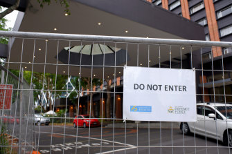 The Pullman Hotel in Auckland is the centre of the latest outbreak in New Zealand. 