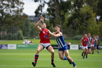 Port Melbourne players in action. 