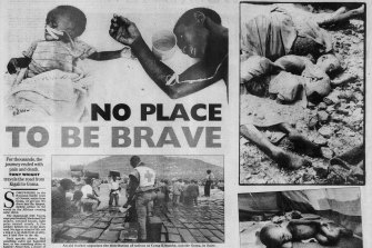 Tony Wright’s 1994 coverage of the genocide in Rwanda.
