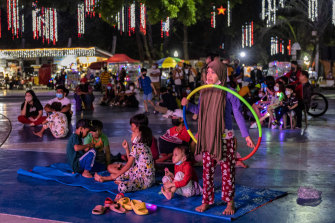 Filipinos saw in the new year from a park in Manila, hoping 2022 offers better prospects. 