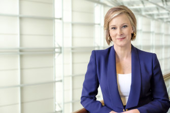 The host of 7.30 on the ABC, Leigh Sales.