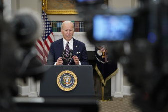 US President Joe Biden speaks about a counterterrorism raid that resulted in the death of Islamic State leader Abu Ibrahim al-Hashimi al-Qurayshi.