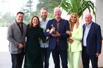 Some of this year’s Gold Logie nominees: Karl Stefanovic, Julia Morris, Hamish Blake, Tom Gleeson, Sonia Kruger and Ray Meagher.