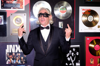 Chris Murphy was the life of the party, pictured here at the INXS Masquerade Party at State Theatre, 2017.
