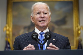 President Joe Biden speaks about the Omicron variant.