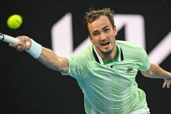 Daniil Medvedev beat hometown fan favourite Nick Kyrgios in the second round.