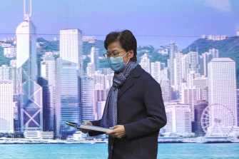 Carrie Lam, who is eligible to run again, has postponed the vote for Hong Kong Chief Executive until May. 