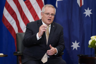 Prime Minister Scott Morrison signaled Australiaâ€™s ambition for greater climate action at the Quadrilateral Security Dialogue between the US, India, Japan and Australia on Saturday. 