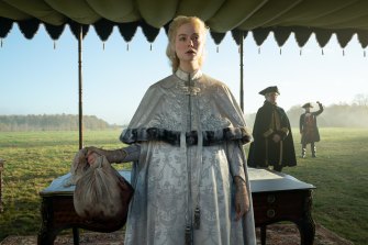 Elle Fanning in The Great, which returns in fabulous style for a second season.