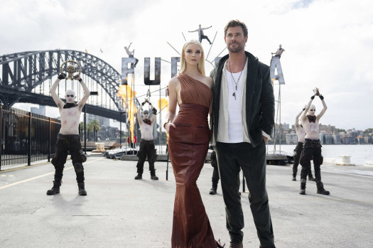 Anya Taylor-Joy and Chris Hemsworth launch Furiosa: A Mad Max Saga at the Overseas Passenger Terminal in Sydney.