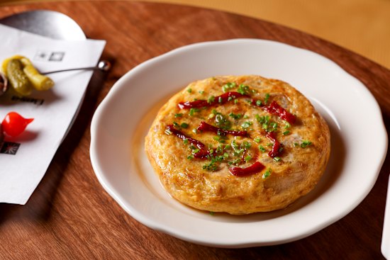 Dutch cream potato tortilla.