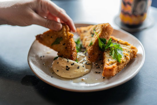 Prawn toast at Bloodwood.