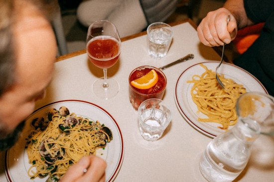 There are at least half a dozen choices of pasta at Mortadeli Pasta Bar.